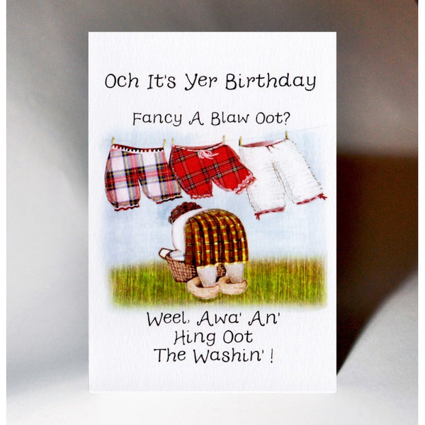 Washing Line Birthday Card