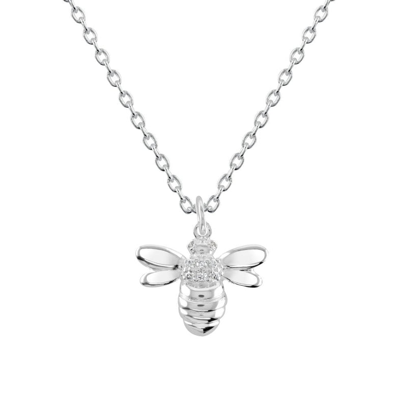 Bee With Cubic Zirconia Pendant