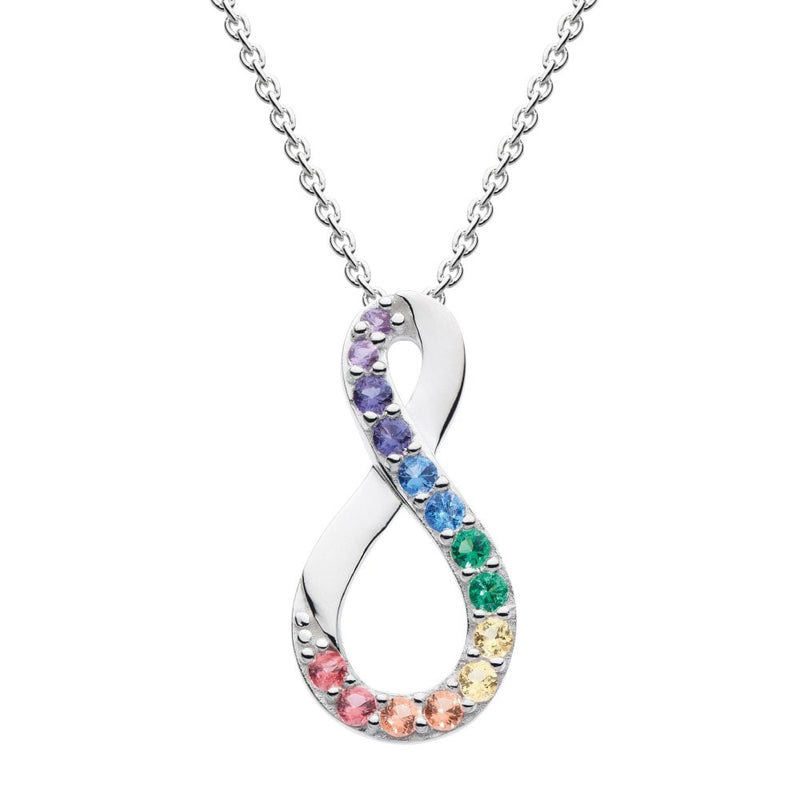 Infinity Twist Multi Nano Gems Pendant