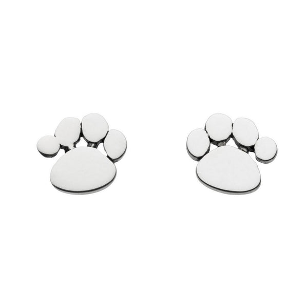 Dinky Charming Paw Print Stud Earrings