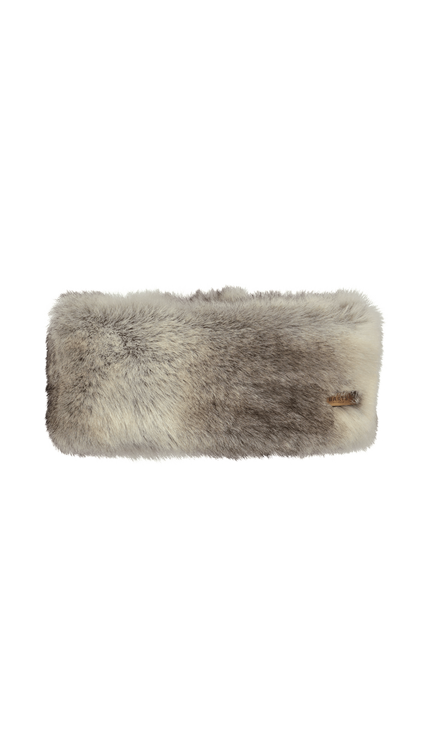 Fur Headband- Heather Brown