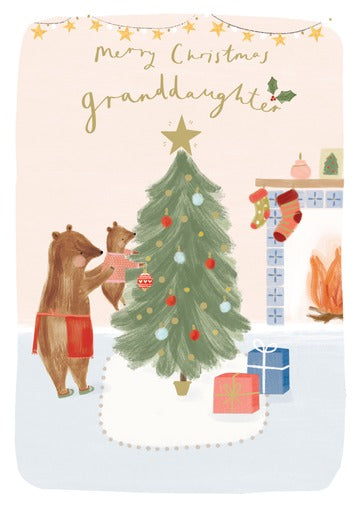 Merry Christmas Granddaughter Card