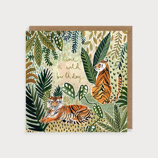 Tigers Wild Birthday Card