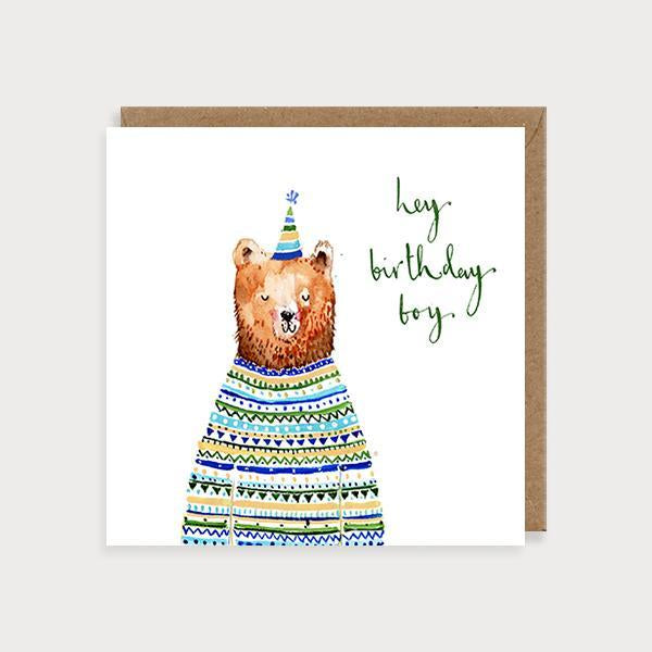 Birthday Boy Bear Card