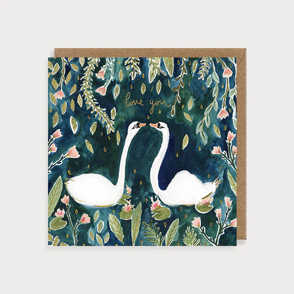 Love You Swans Card