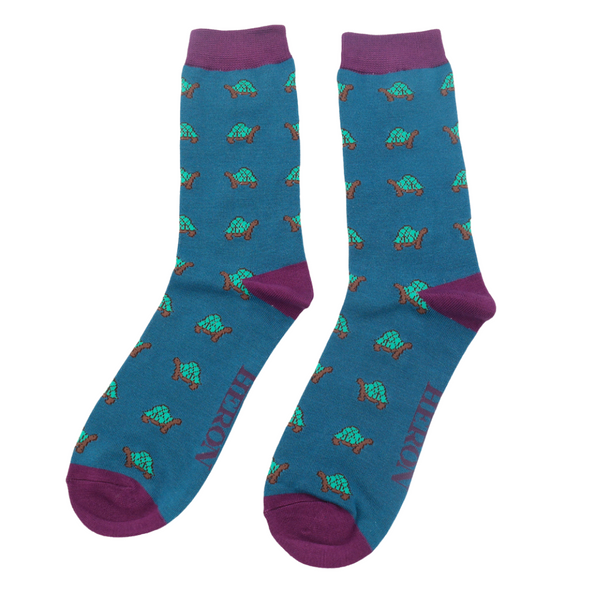 Tortoise Men's Socks - Blue