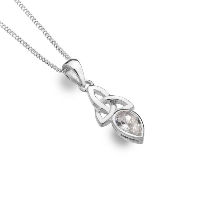 Cubic Zirconia & Silver Pendant