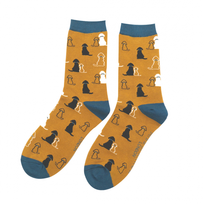 Retriever Bamboo Socks - Mustard